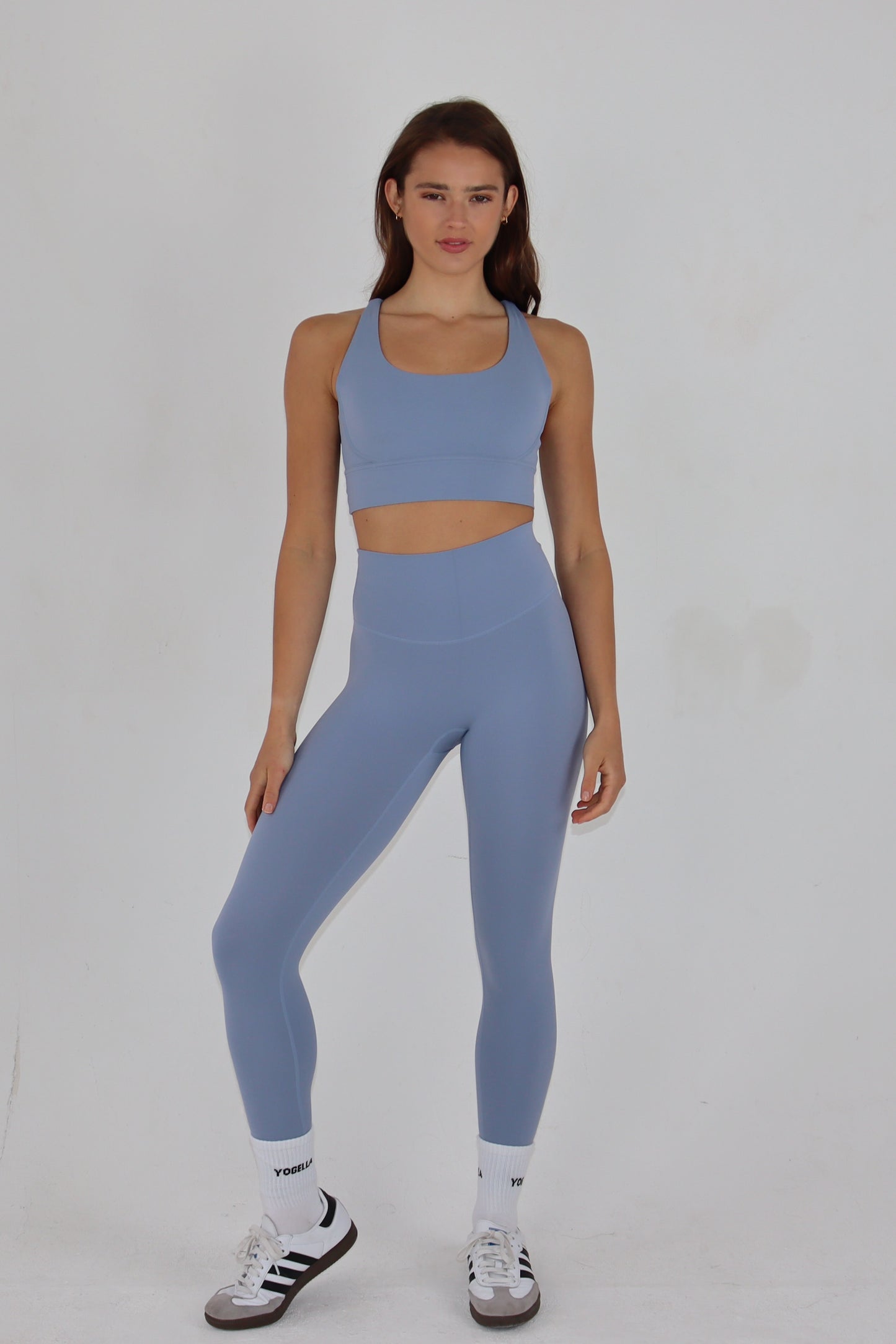 Freedom Crossback Sports Bra - Powder Blue