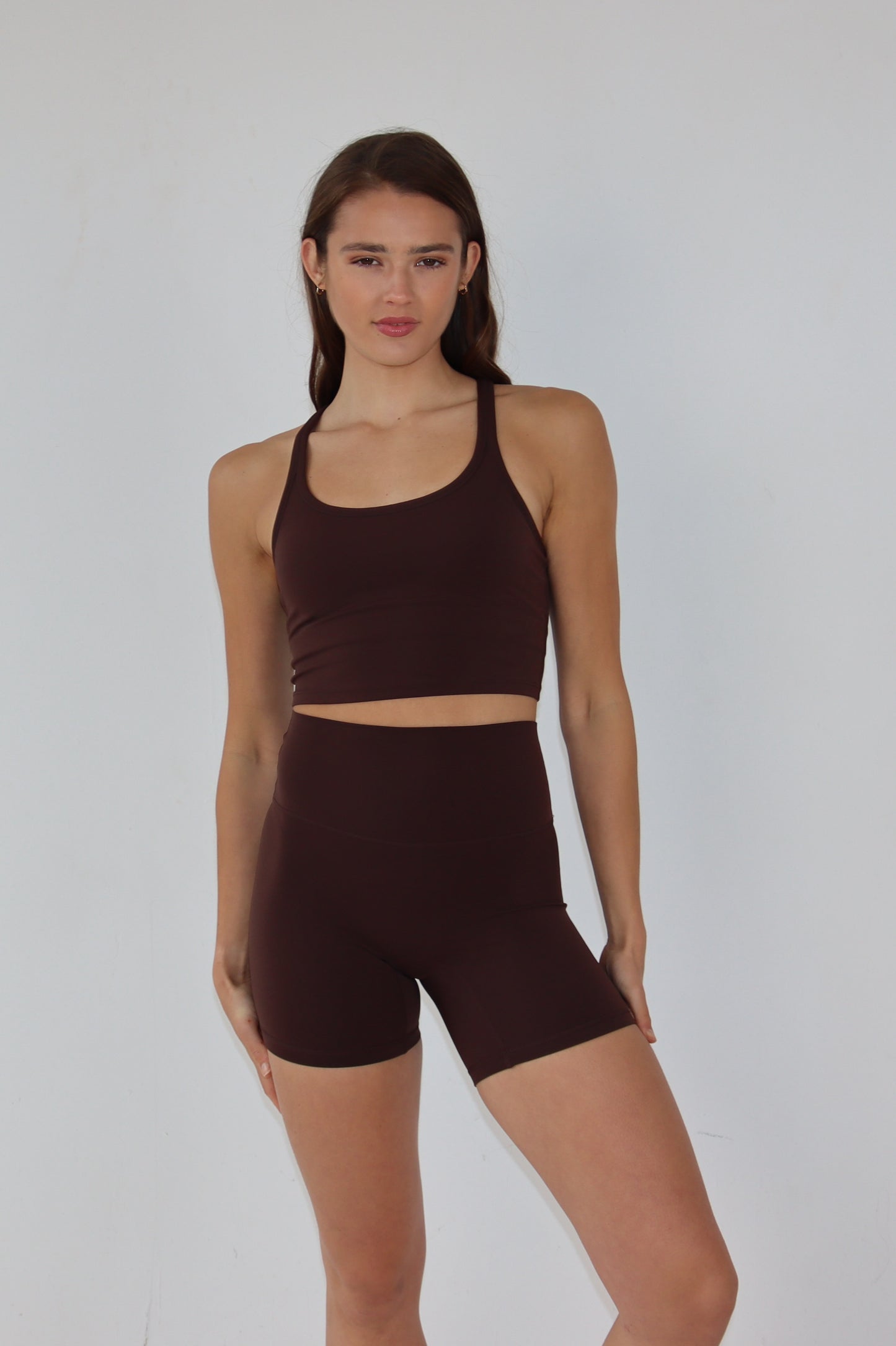 Freedom Crop Shorts - Cocoa Bean