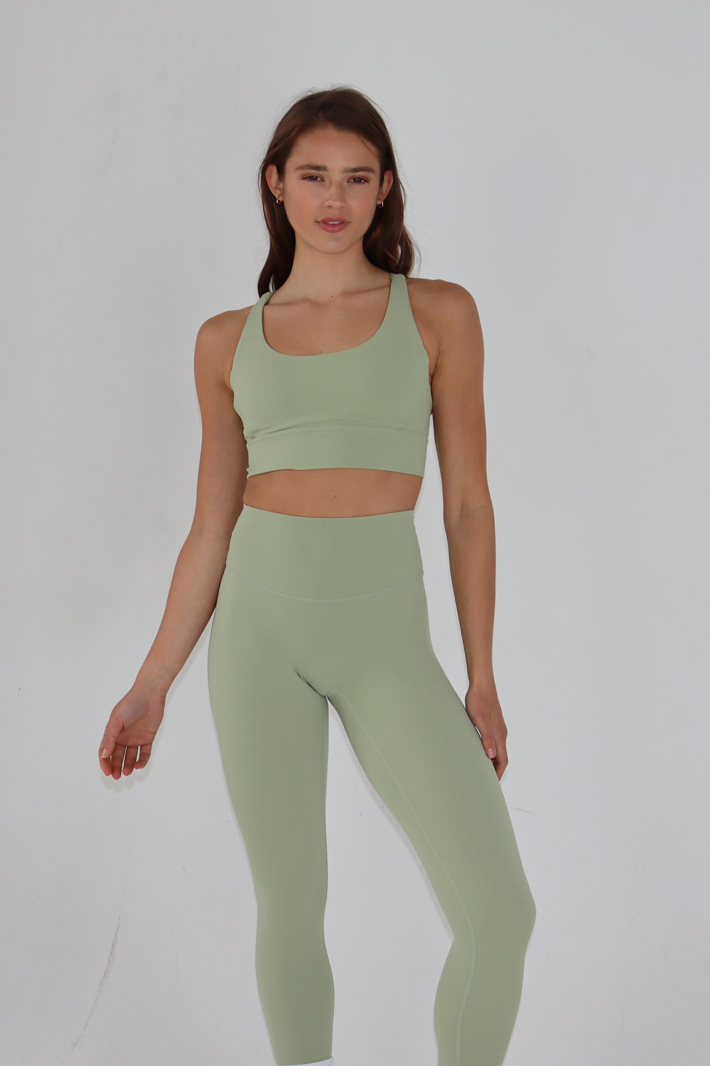 Freedom Crossback Sports Bra - Pistachio