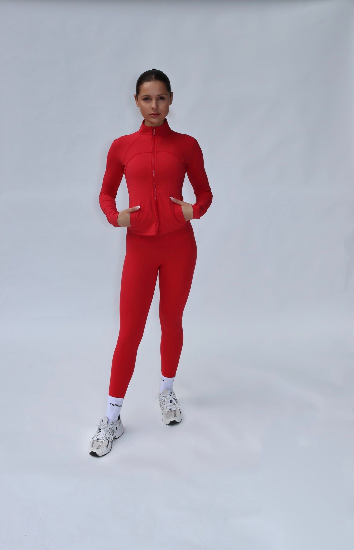 Freedom Long Sleeve Zip Up Jacket - Rouge
