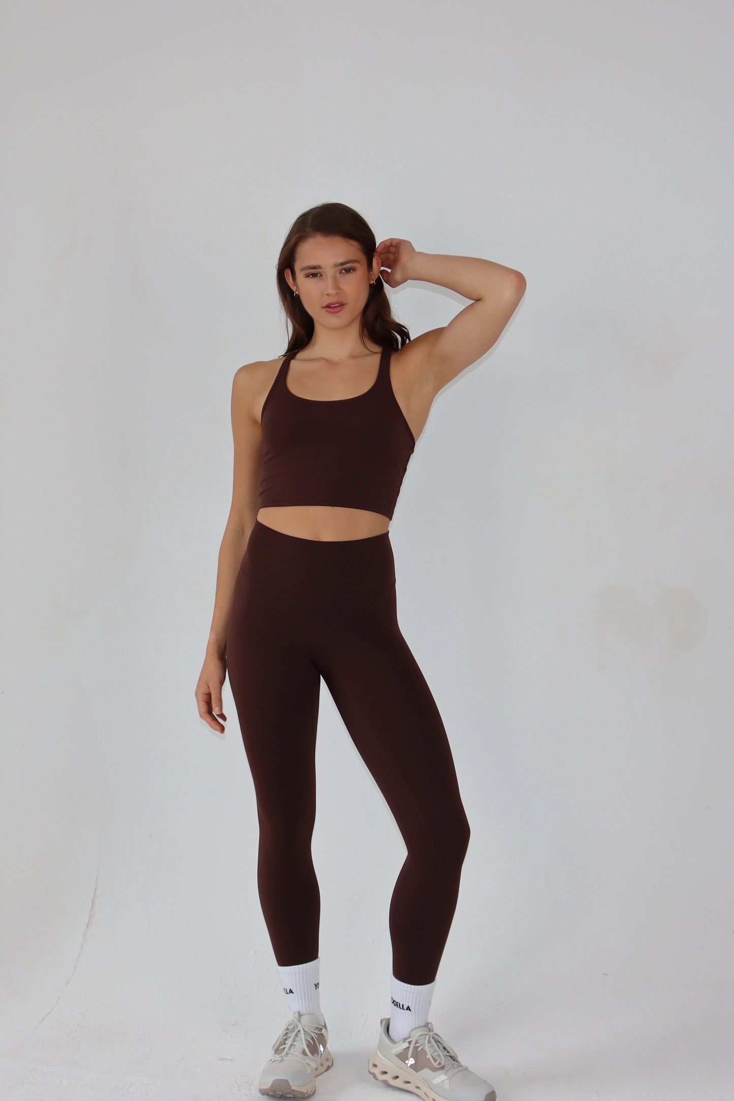 Freedom Racer Back Sports Bra - Cocoa Bean