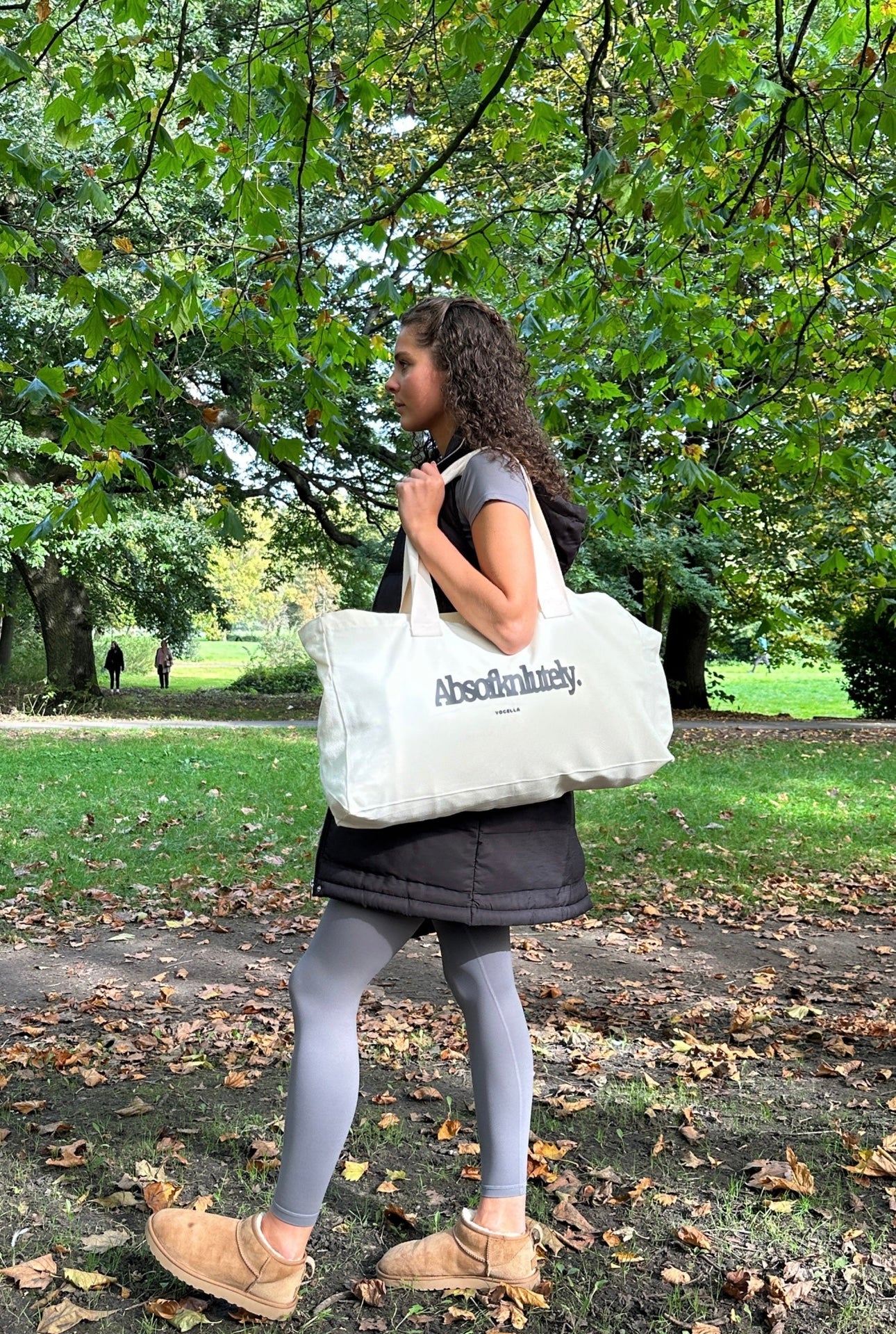 Absofknlutely Yogella Natural Cotton Jumbo Tote Bag