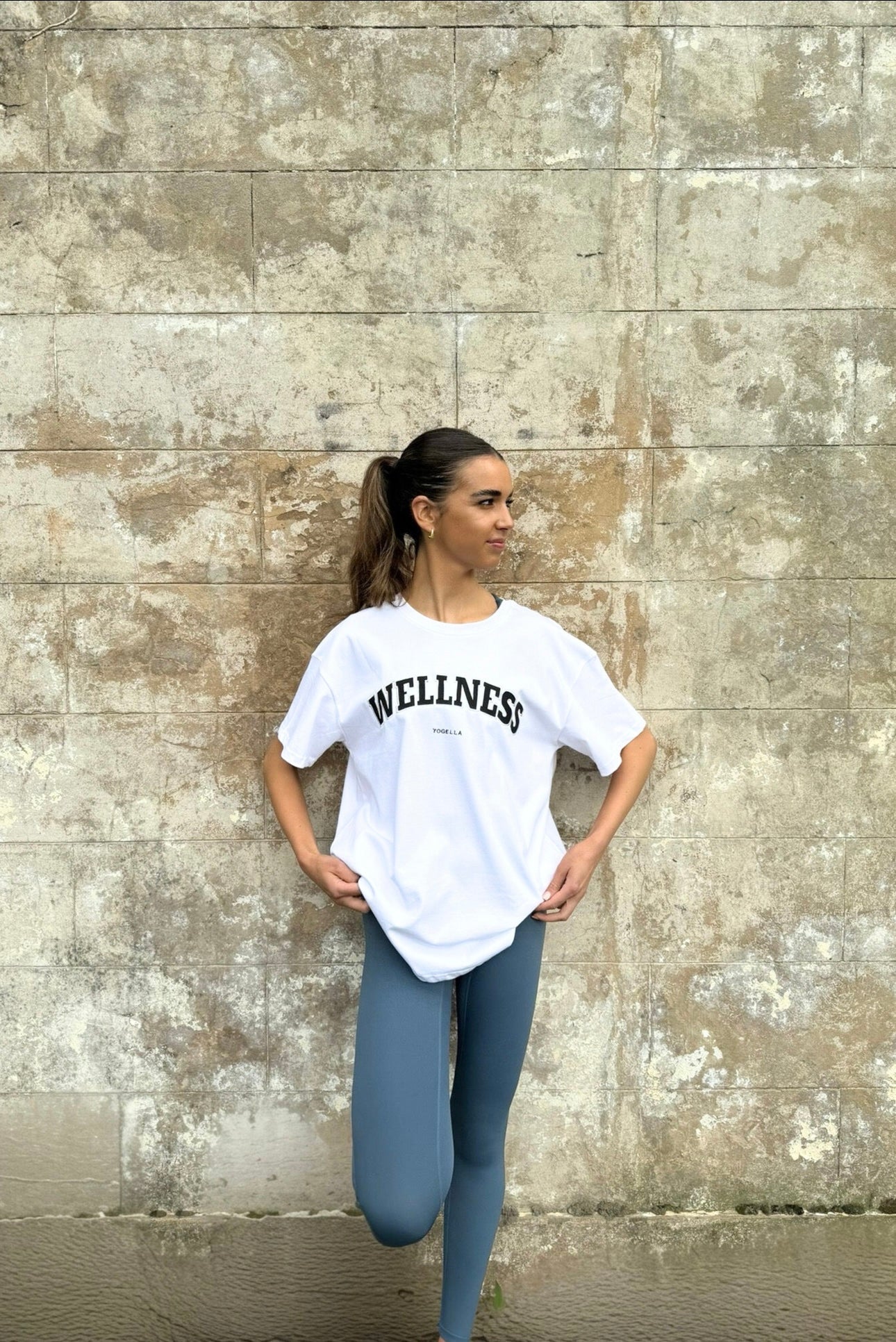 Oversized Wellness T Shirt - white