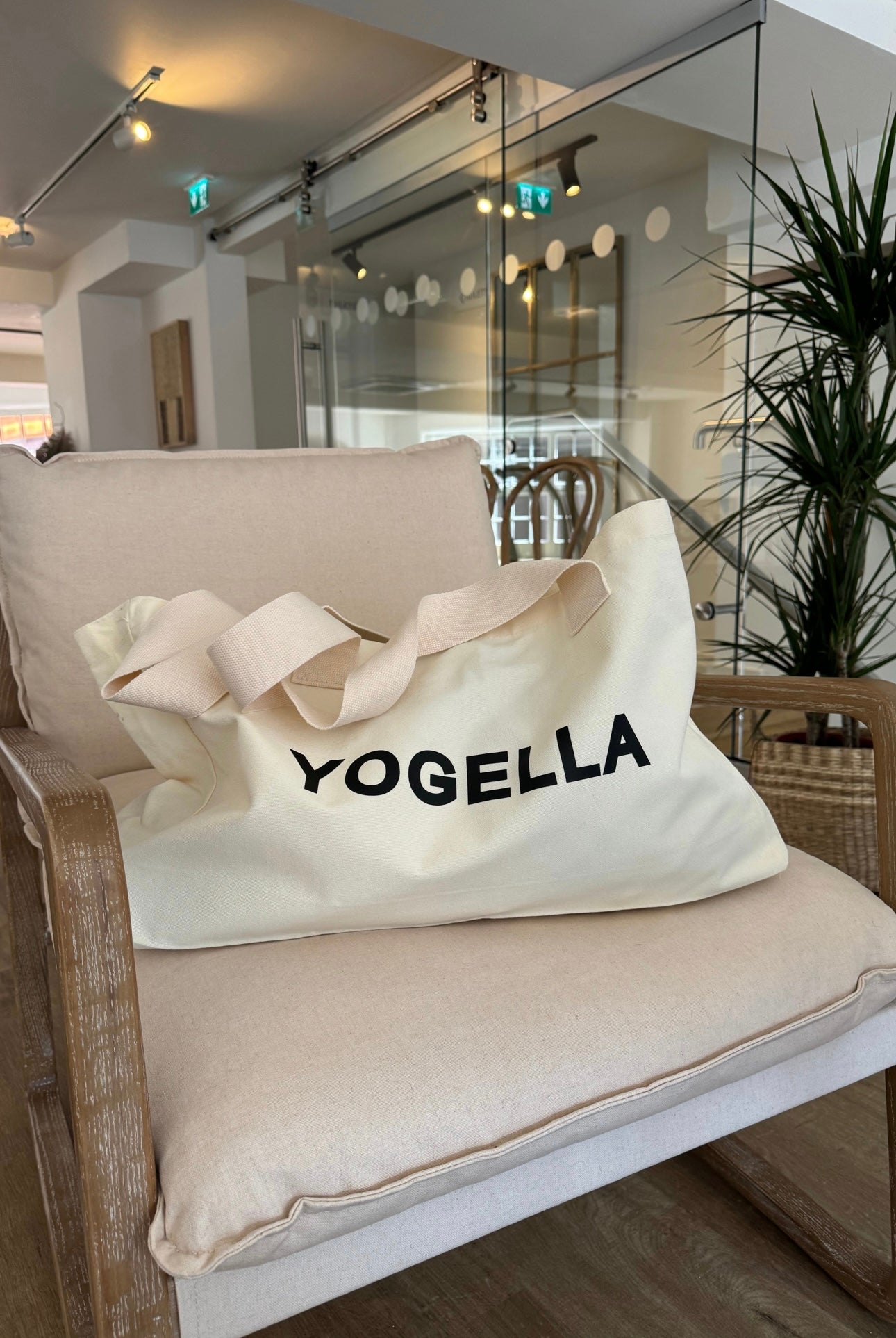 Yogella Cotton Jumbo Tote Bag (Black)