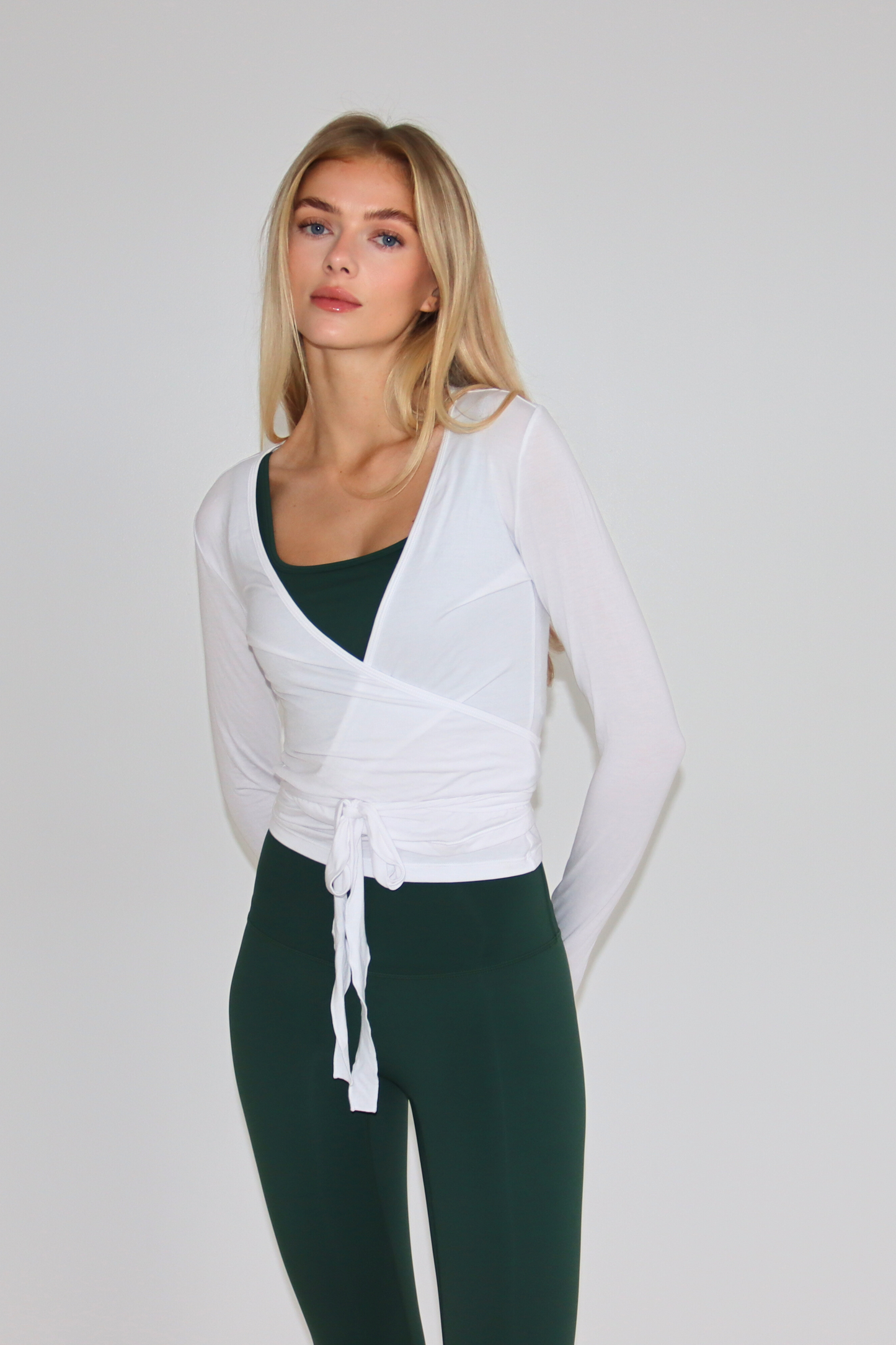 Wrap Over Cardigan - White