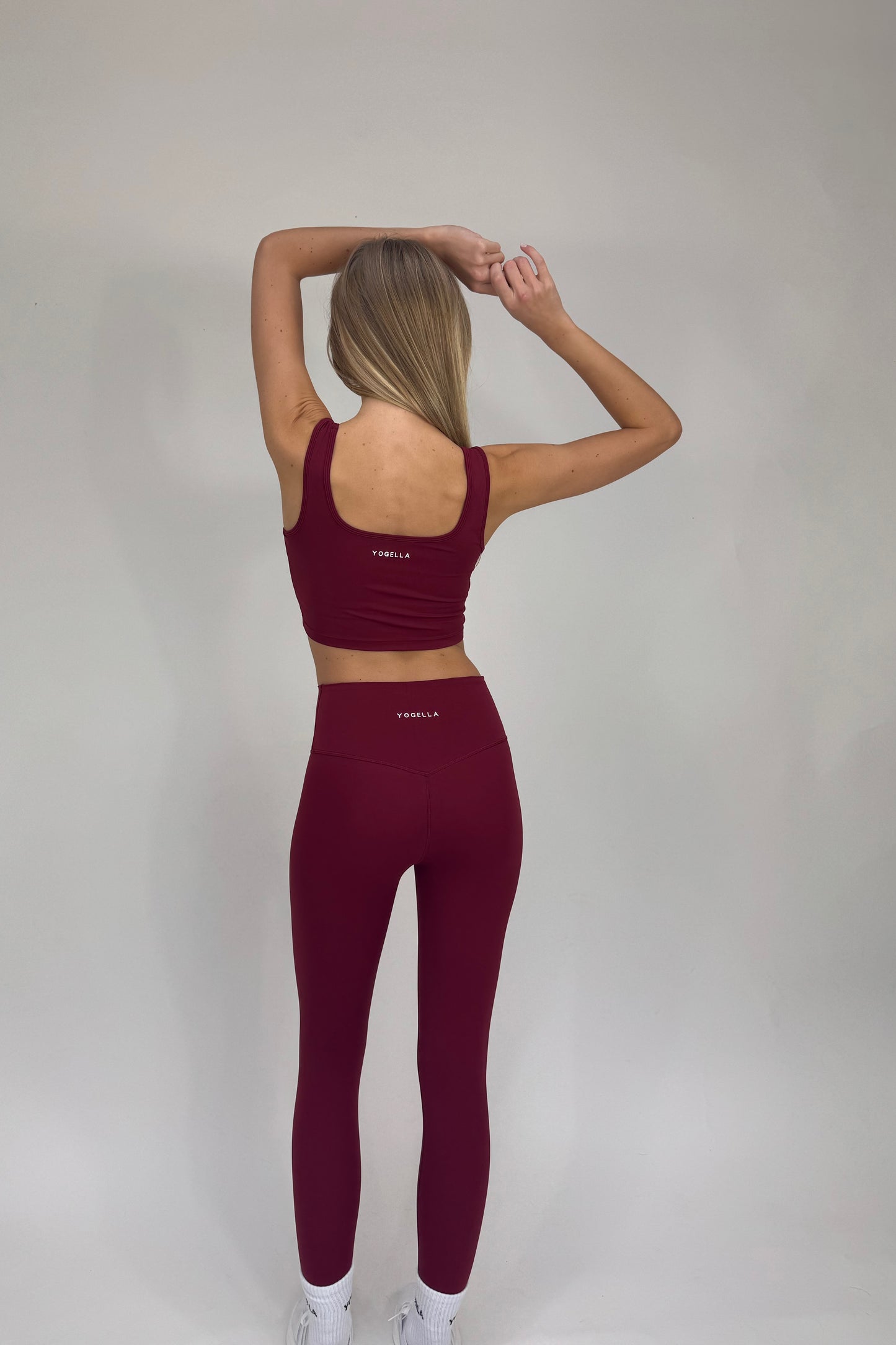 Freedom Square Neck Sports Bra - Burgundy
