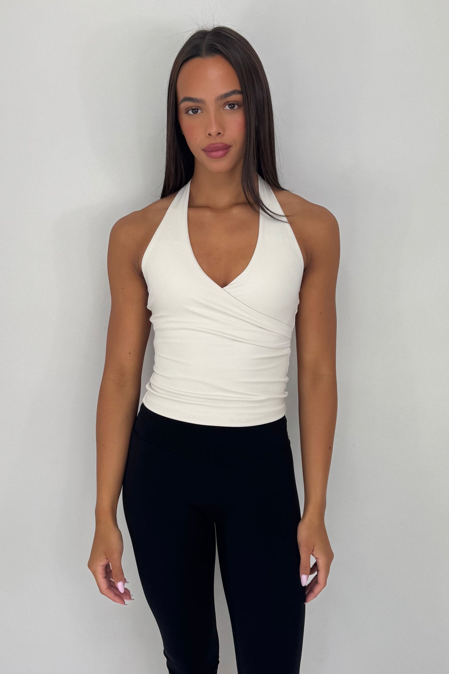 Wrap Halter Top - Ivory
