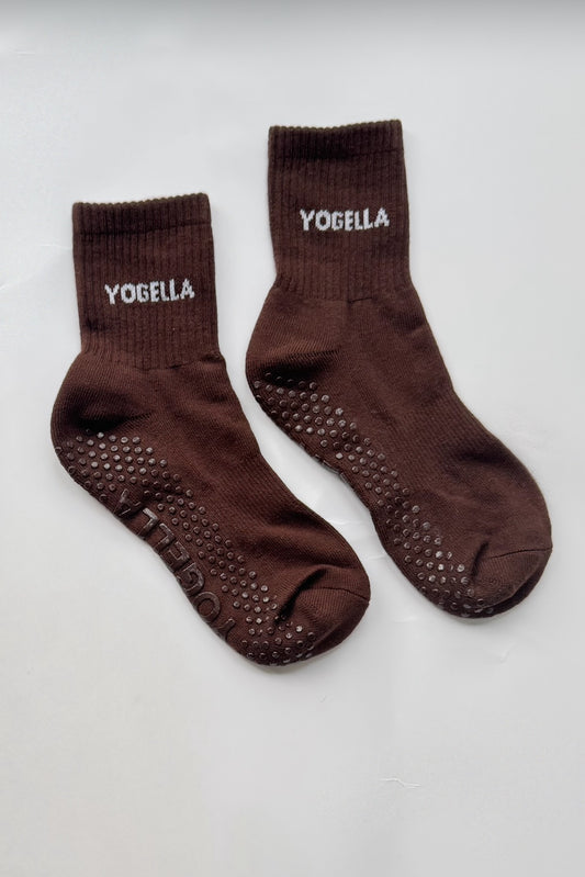 Cocoa Bean Yogella Pilates Grip Socks