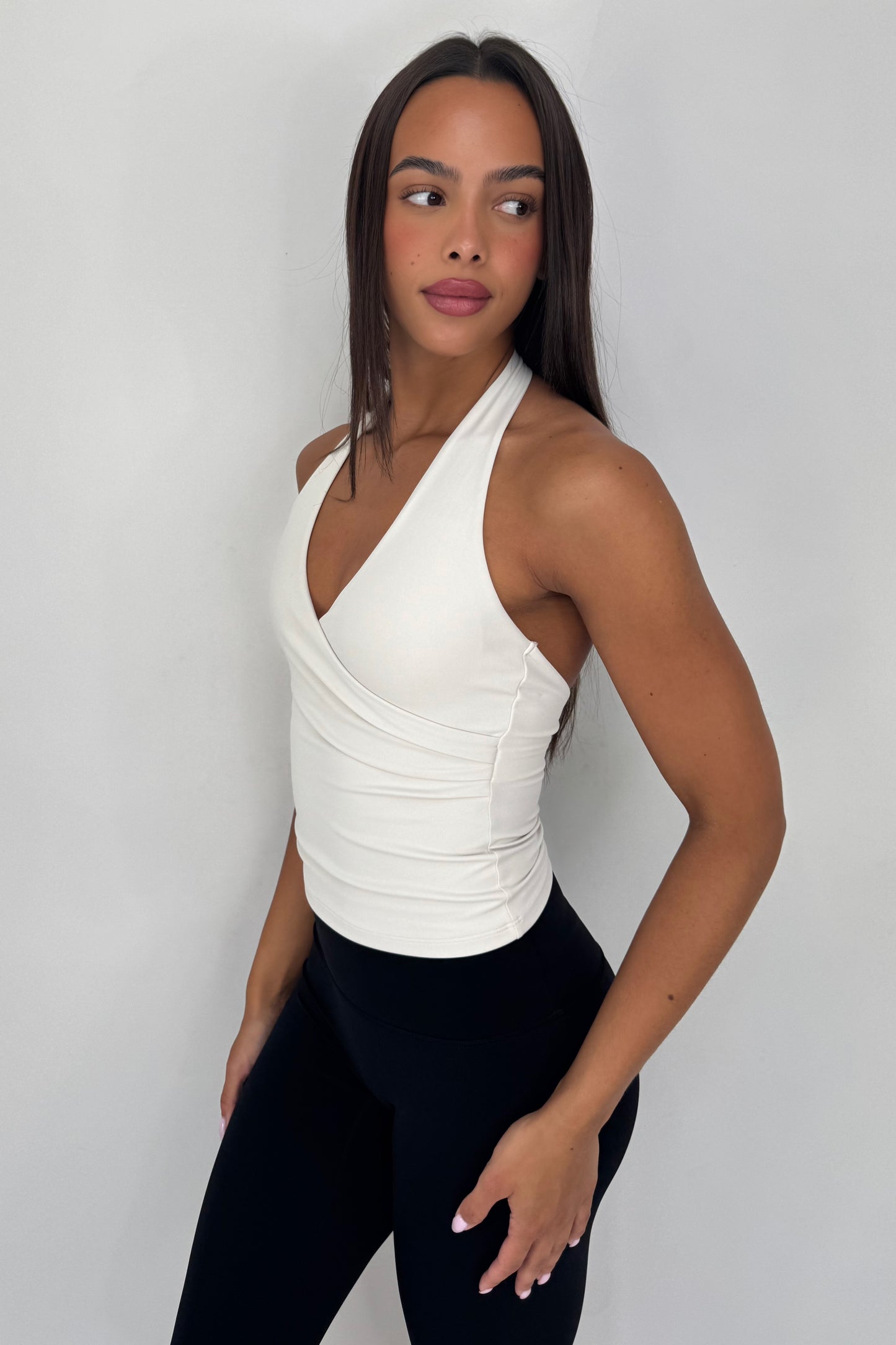 Wrap Halter Top - Ivory