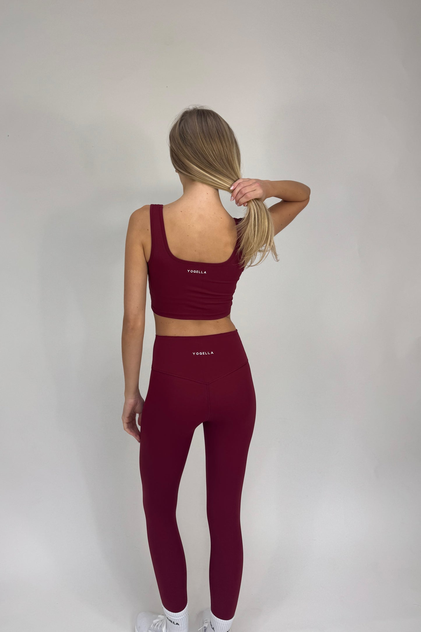 Freedom Square Neck Sports Bra - Burgundy