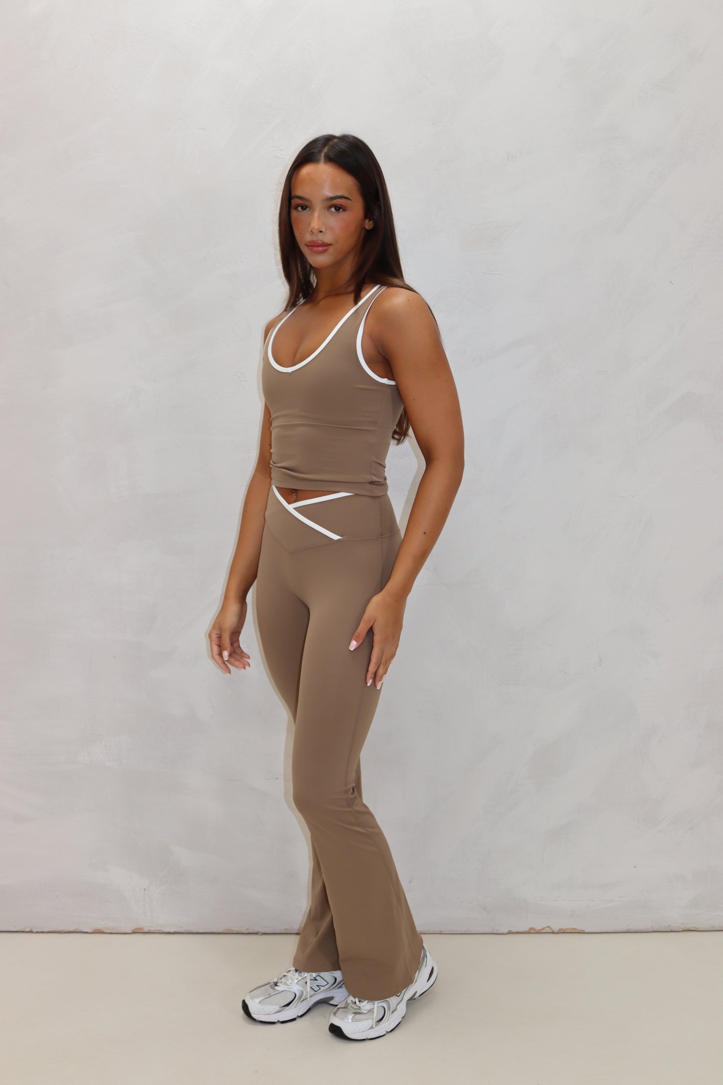  Freedom Piping Flare Leggings - Caramel