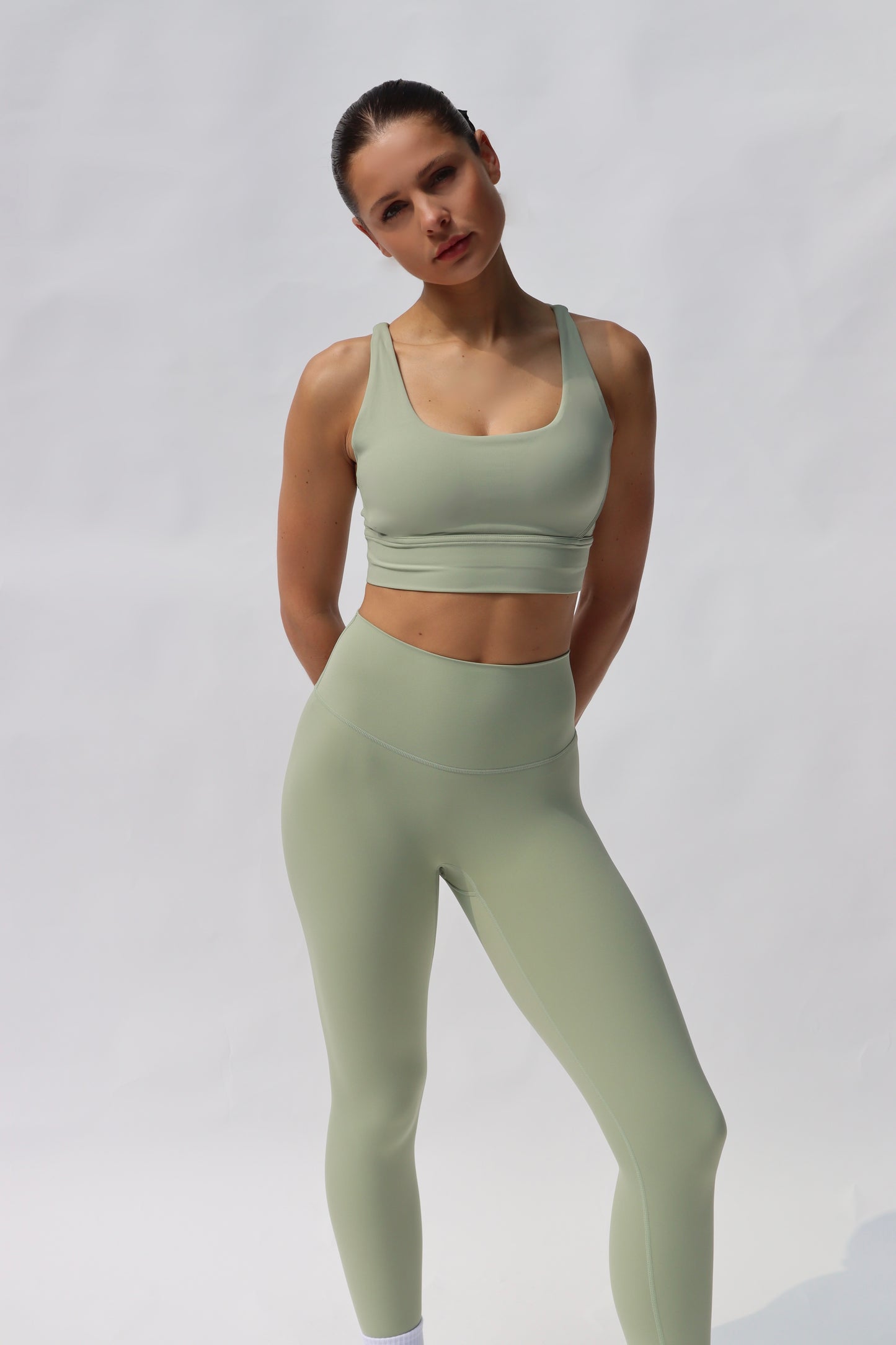 Freedom Crossback Sports Bra - Pistachio