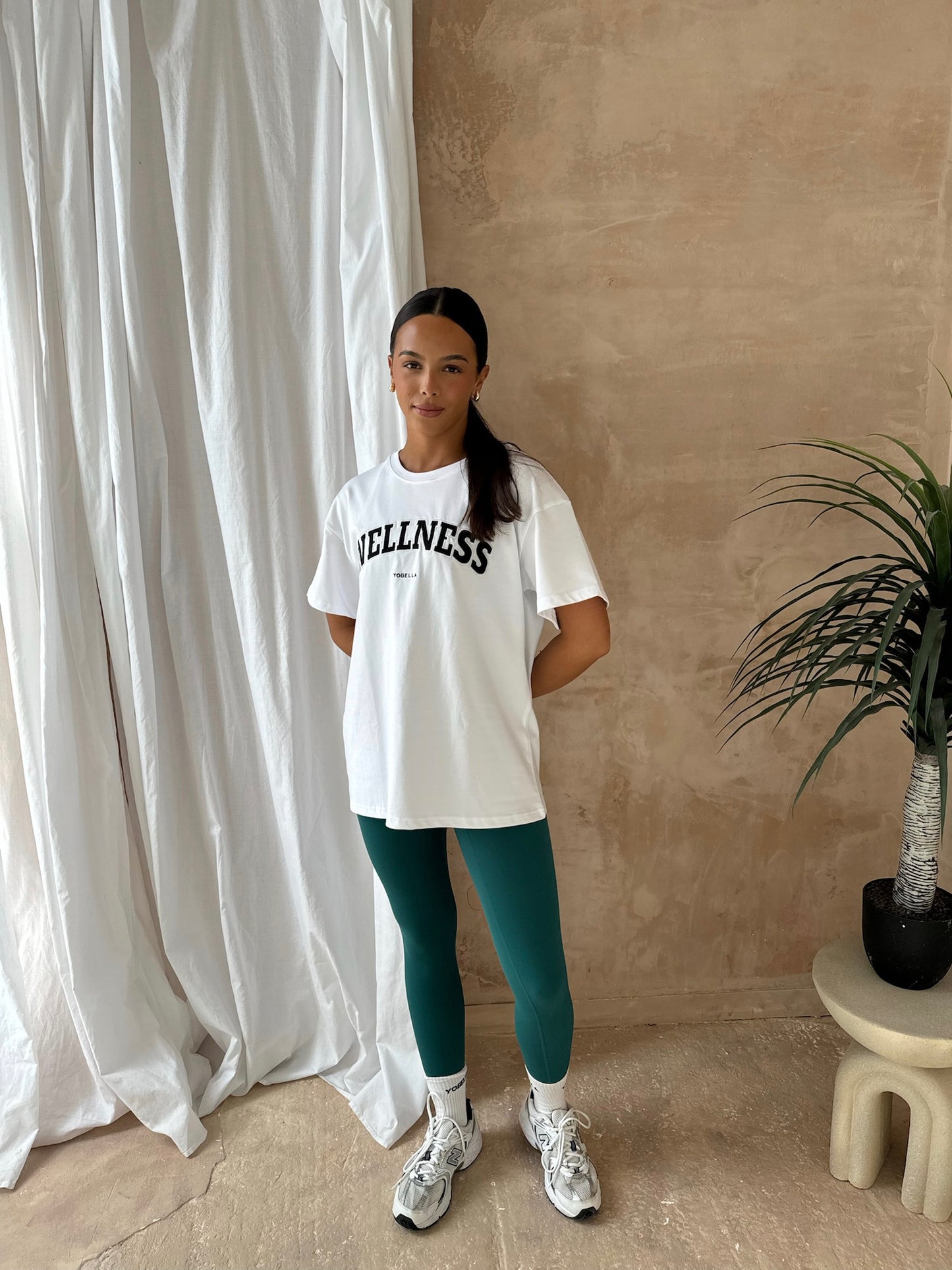 Oversized Wellness T Shirt - white