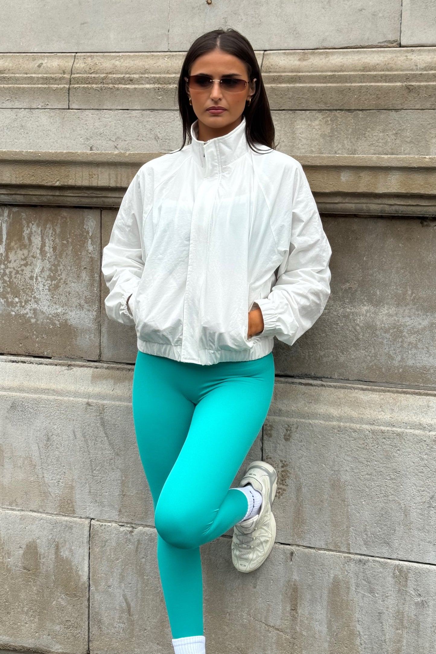 Funnel Track Jacket - Warm White