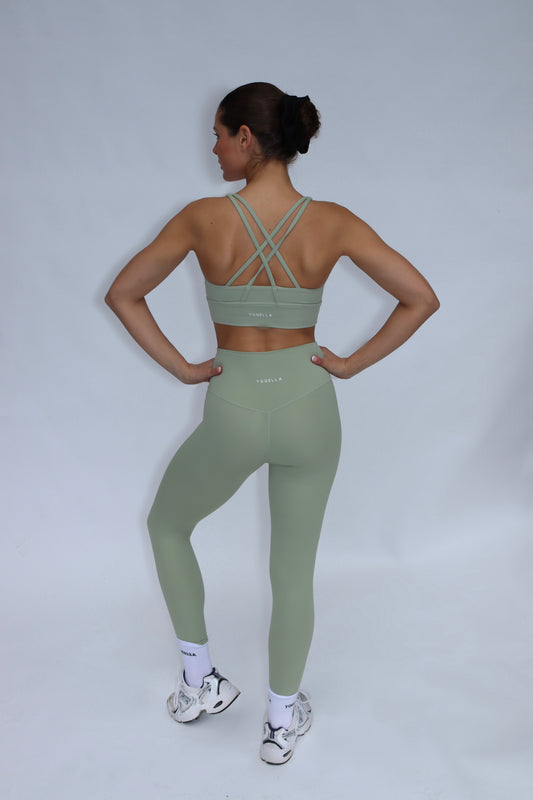 Freedom Crossback Sports Bra - Pistachio