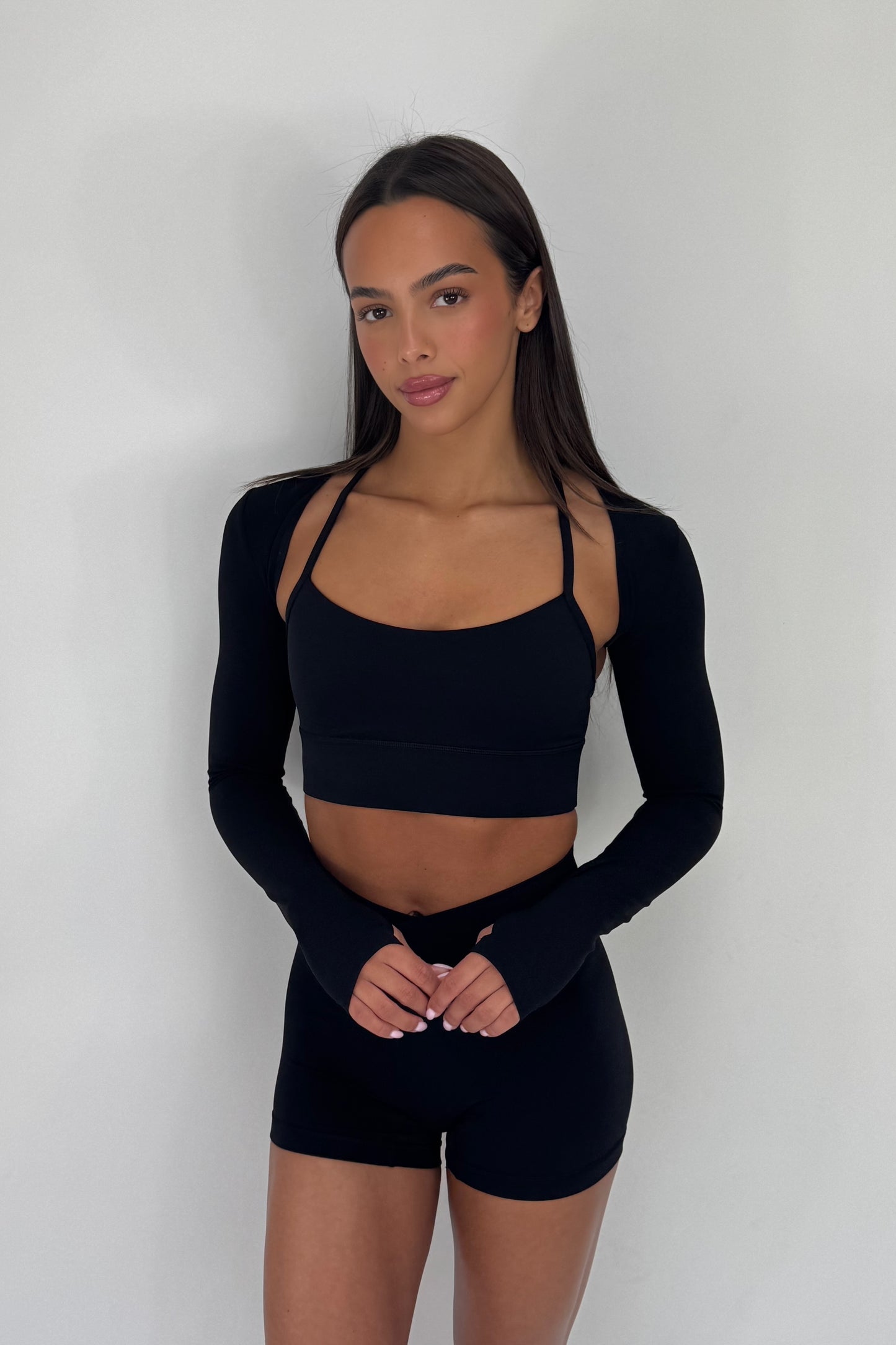 Long Sleeve Bolero - Black