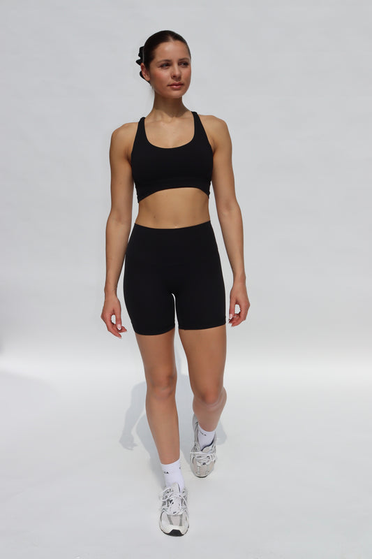 Freedom Crop Shorts - Black