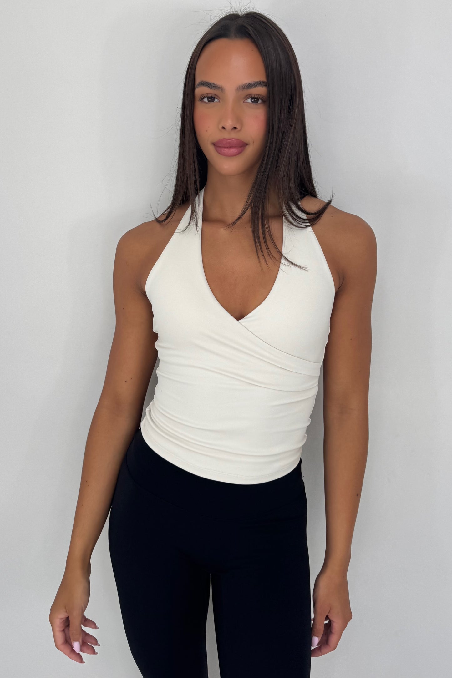 Wrap Halter Top - Ivory