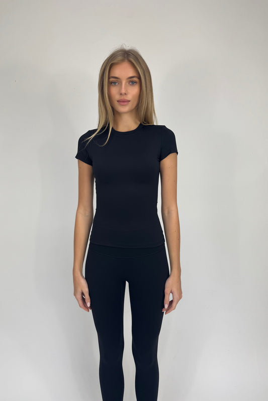 Freedom Short Sleeved Top - Black