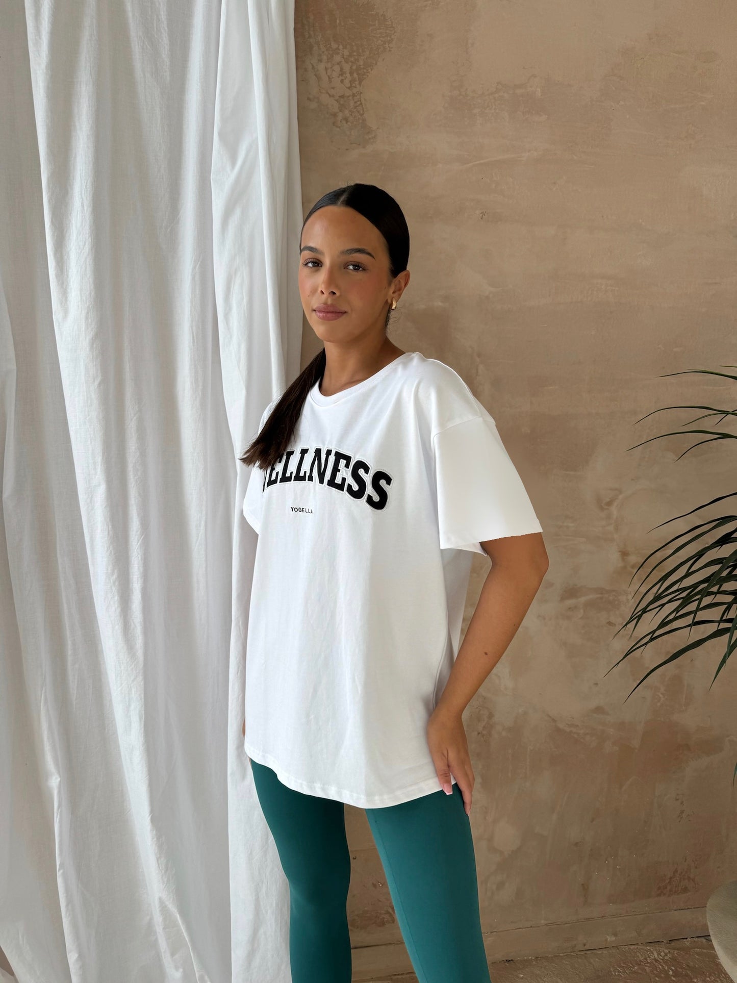 Oversized Wellness T Shirt - white