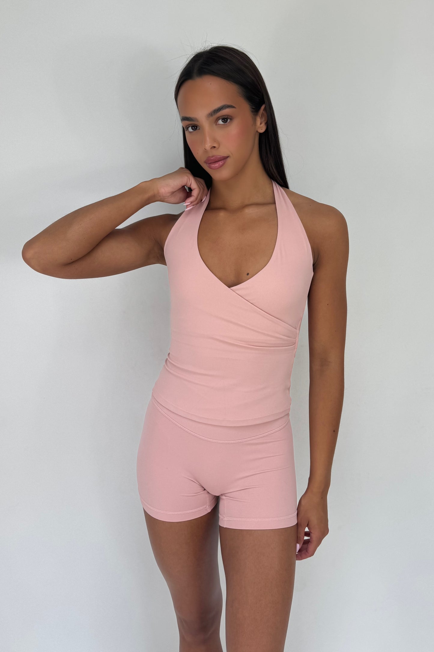 Wrap Halter Top - Ballet Pink