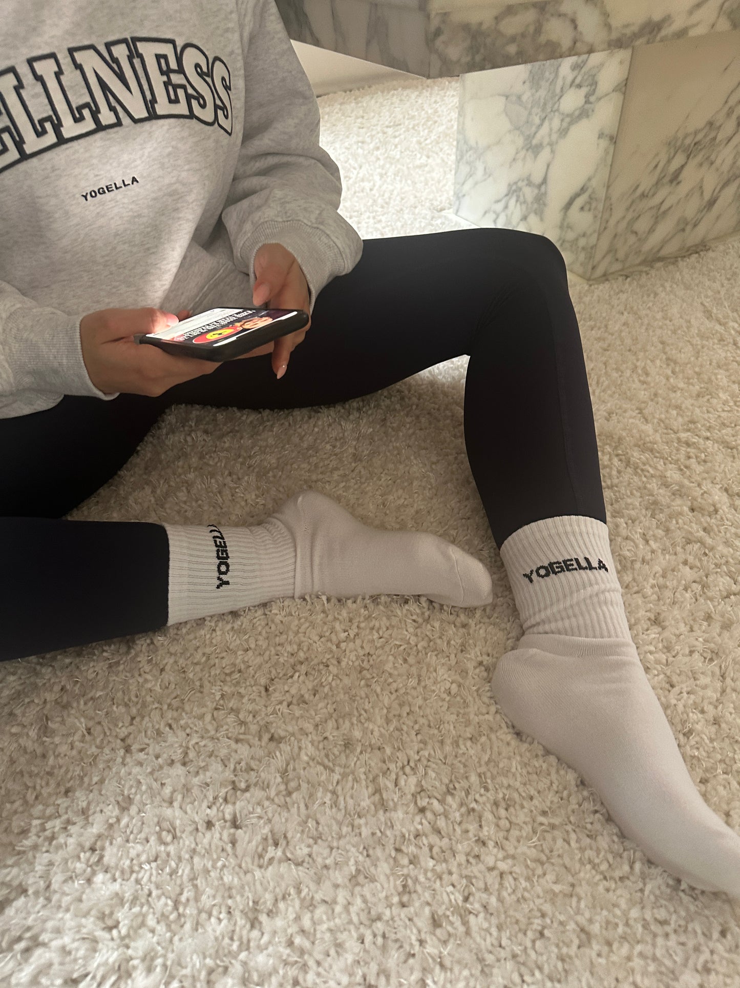 White Yogella Socks