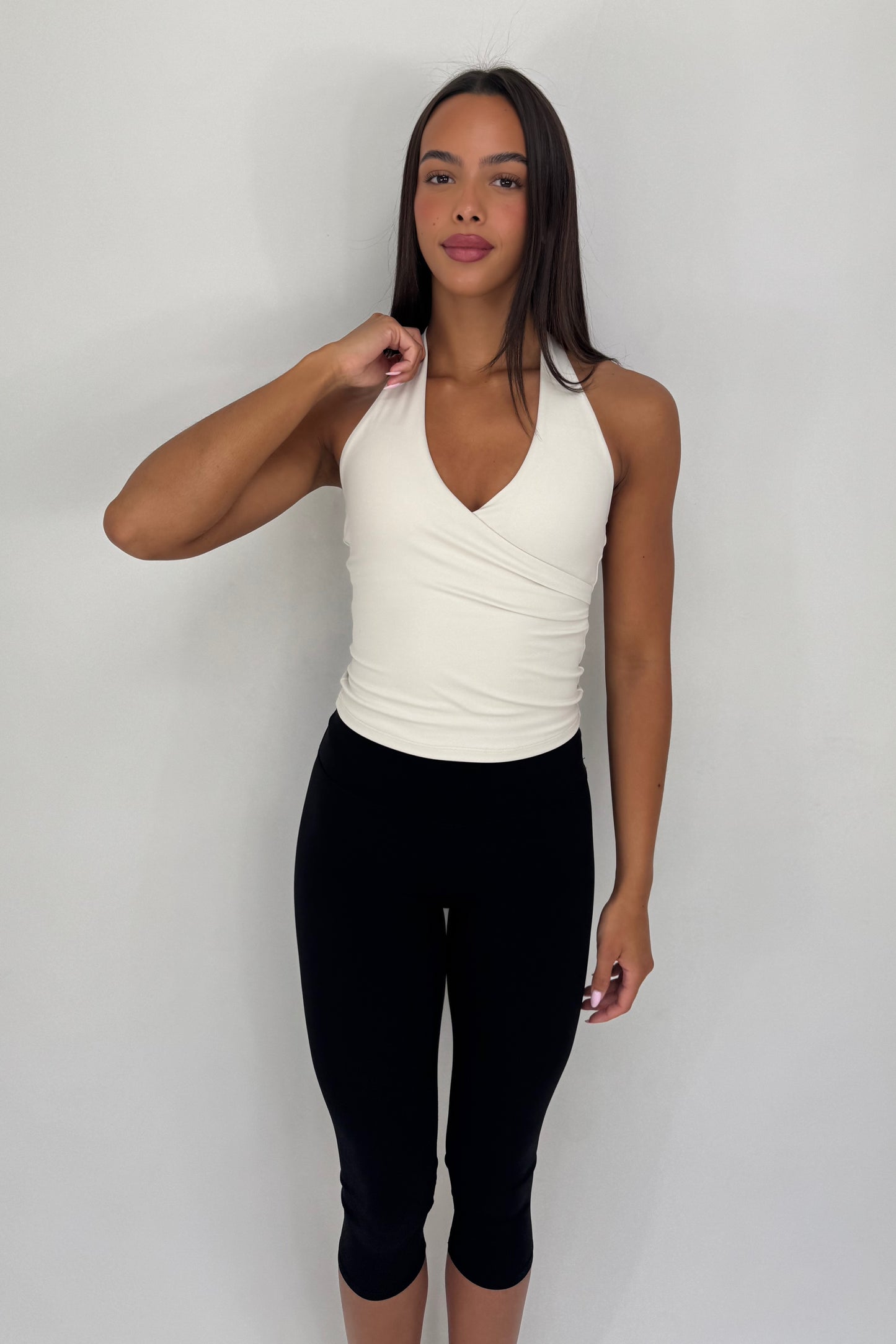 Wrap Halter Top - Ivory