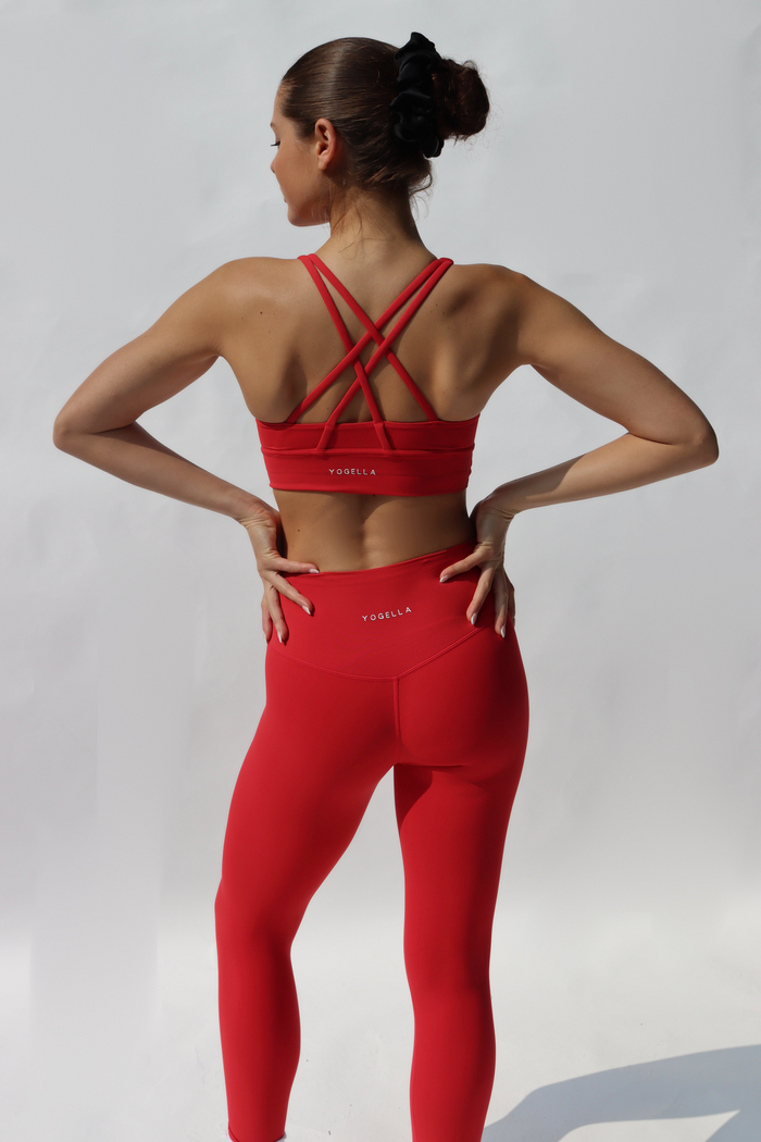 Freedom Crossback Sports Bra - Rouge