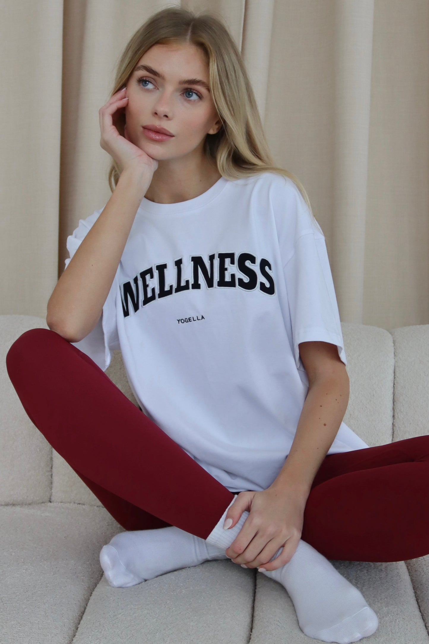 Oversized Wellness T Shirt - white