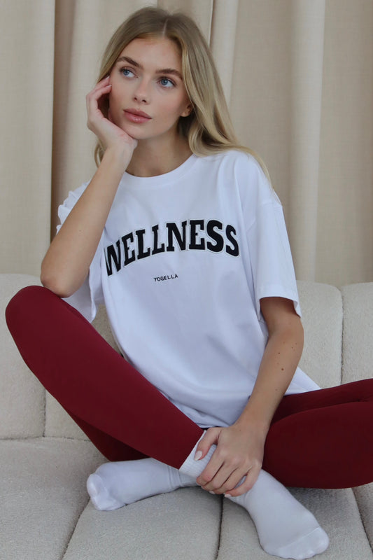 Oversized Wellness T Shirt - white