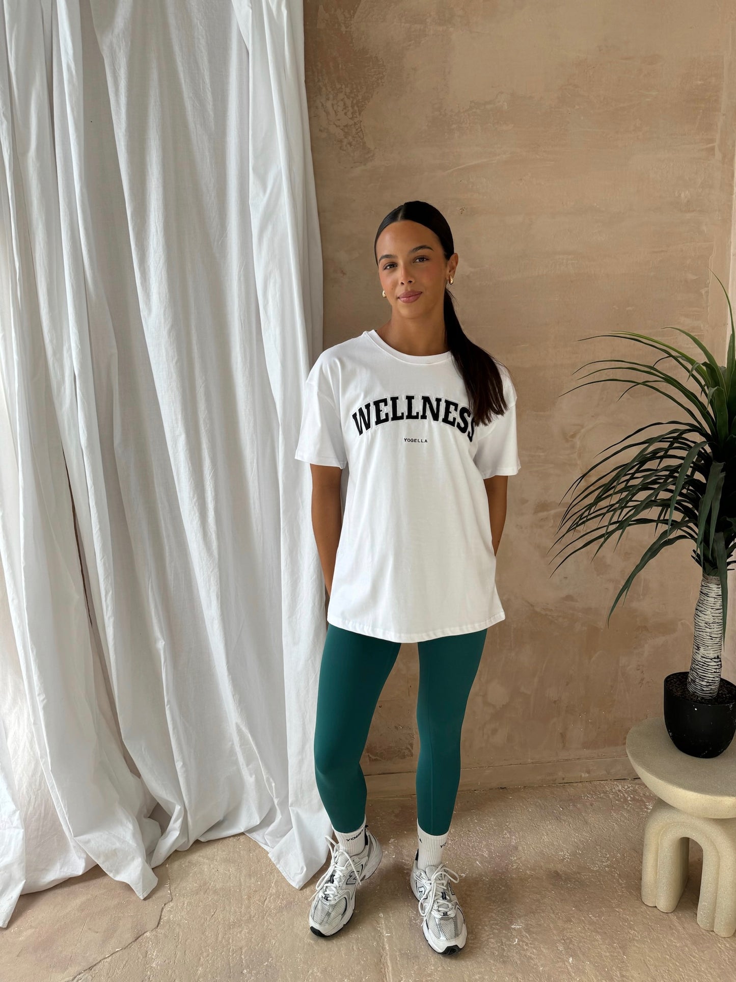 Oversized Wellness T Shirt - white