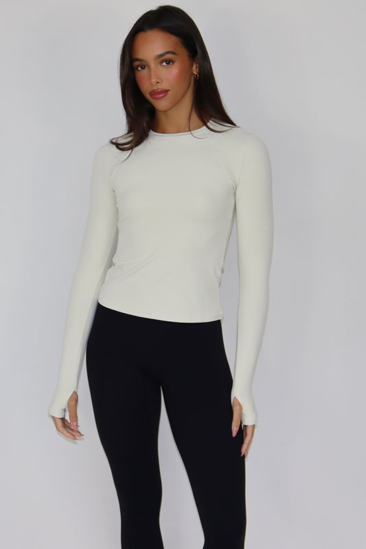 Freedom Long Sleeved Top - Ivory