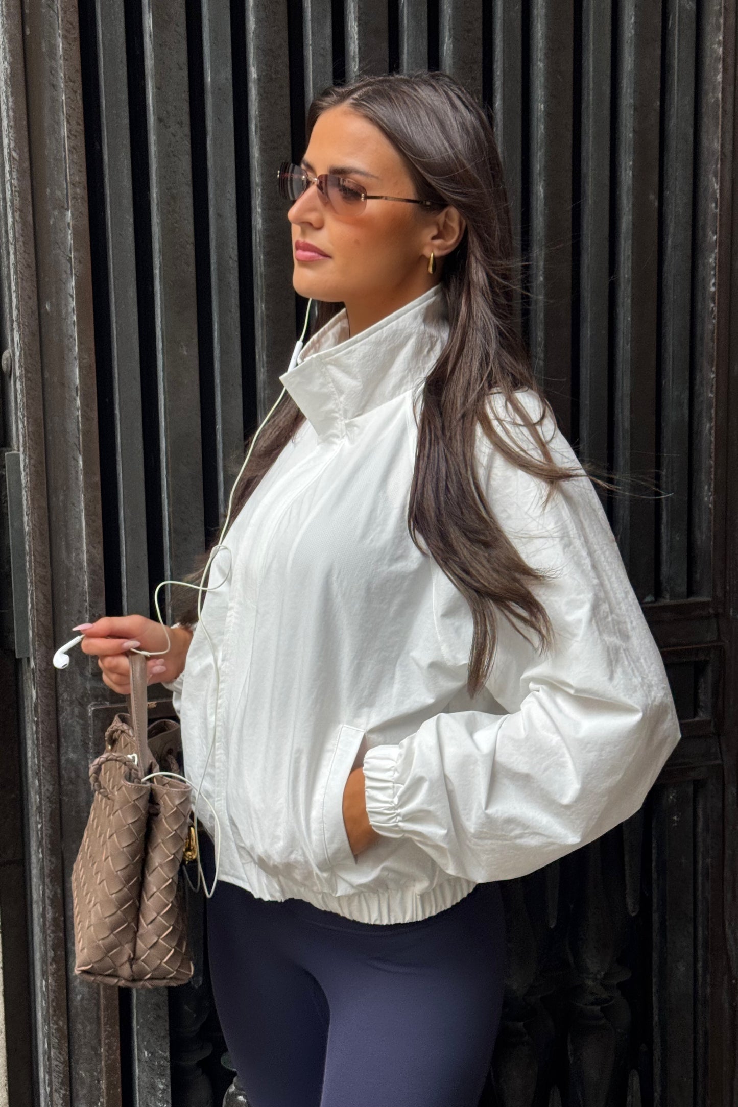 Funnel Track Jacket - Warm White