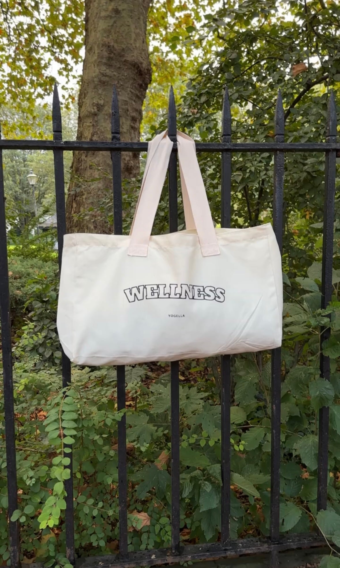 Wellness Natural Cotton Jumbo Tote Bag