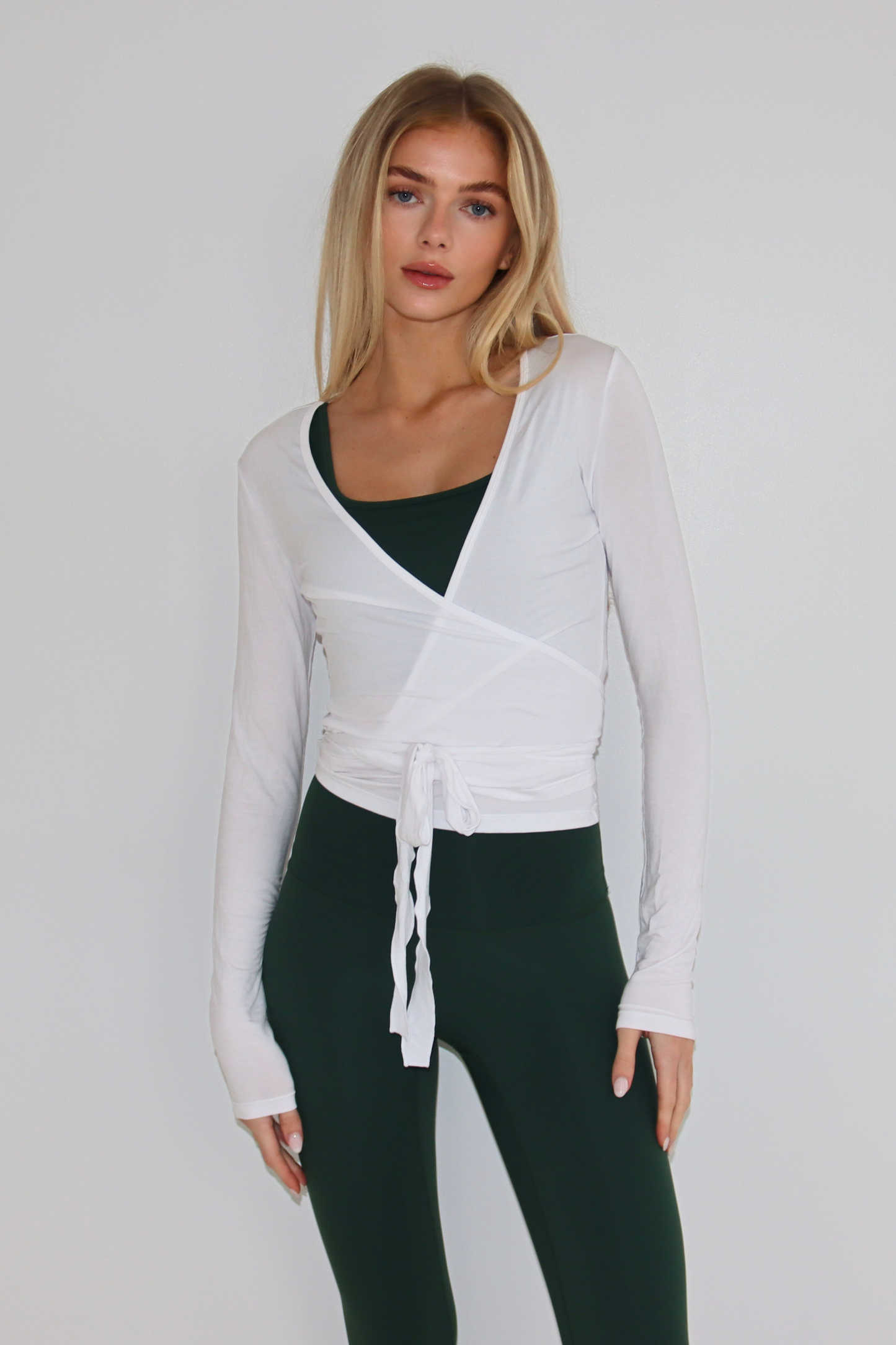 Wrap Over Blouse - White