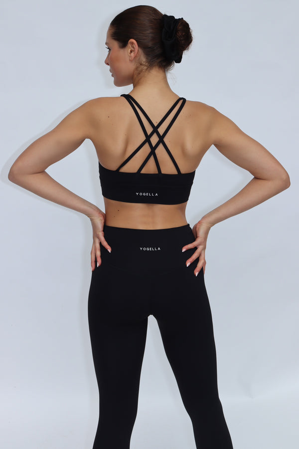 Freedom Crossback Sports Bra - Black
