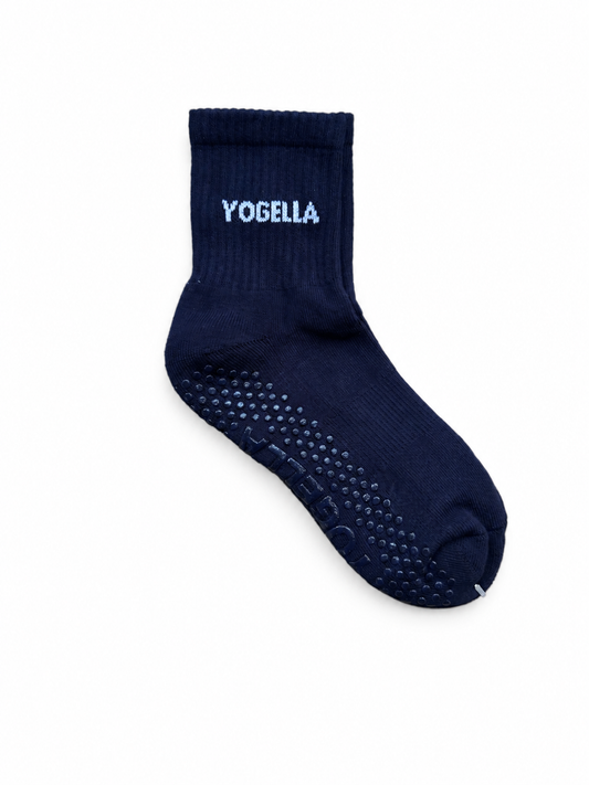Dark Navy Yogella Pilates Grip Socks