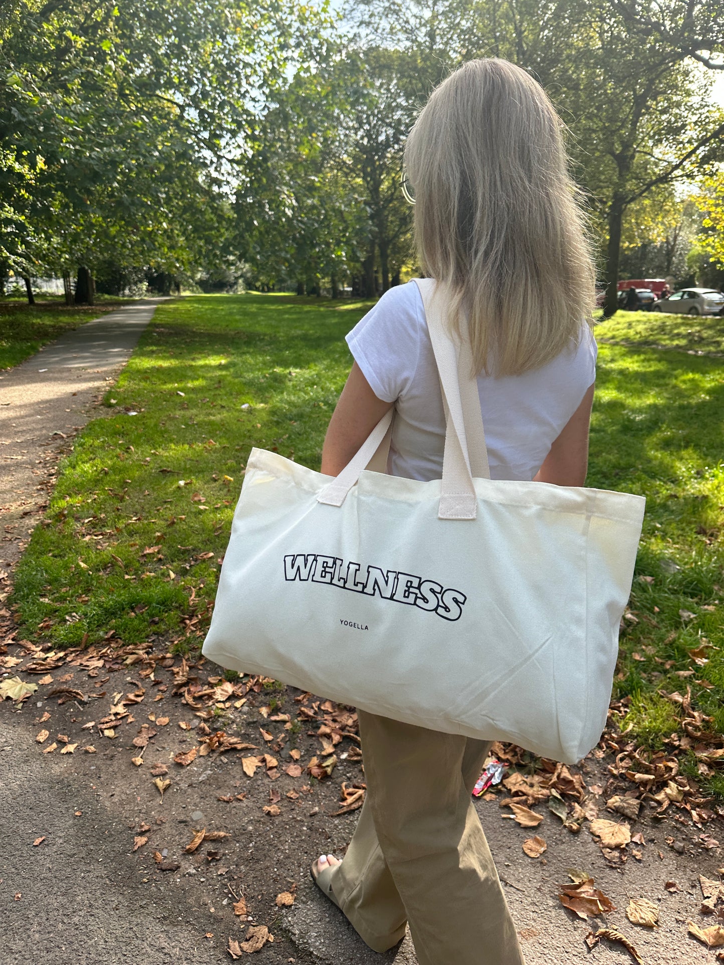 Wellness Natural Cotton Jumbo Tote Bag